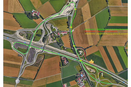 Bild der Petition Permante Nutzung alte Aschheim/Ismaninger Auffahrt A99, auch nach Abschluss der Brückenarbeiten