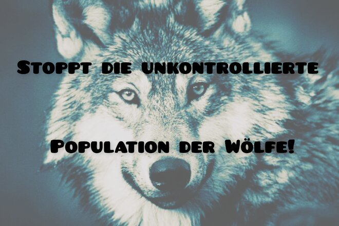 Regulierung der Wolfspopulation OnlinePetition