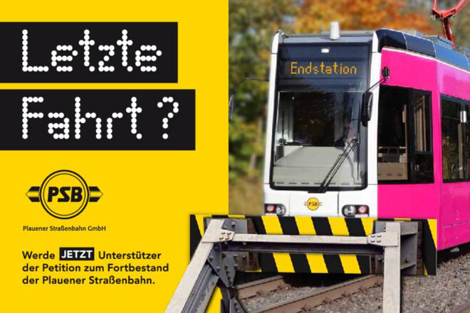 Rettet die Plauener Straßenbahn – ein Stück Heimat bewahren! - Online-Petition
