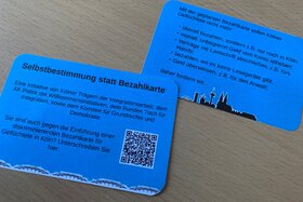 Bild der Petition: Selbstbestimmung statt Bezahlkarte