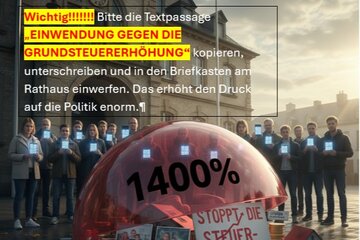 Bild der Petition Stoppt die Grundsteuer-Explosion in Inden: Nein zu 1.400 % Hebesatz!