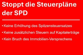 Bild der Petition: Stoppt die Steuerpläne der SPD