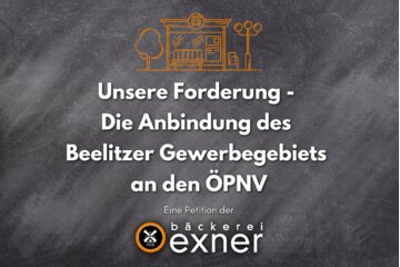 Bild der Petition Unsere Forderung - Die Anbindung des Beelitzer Gewerbegebiets an den ÖPNV