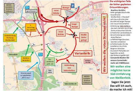 Bild der Petition Vaterstetten - Unsinnige Ortsumfahrungen verhindern, Neuplanung für Verkehr auf kurzen Wegen