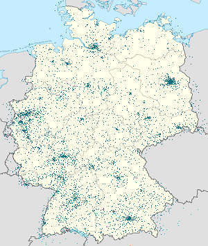 Map of Germany with markings for the individual supporters