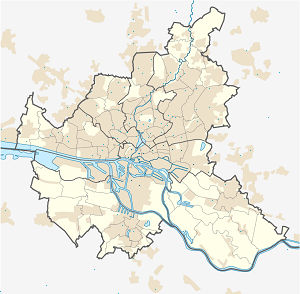 A(z) Hamburg-Mitte térképe címkékkel minden támogató számára