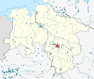 Karte von Hannover mit Markierungen für die einzelnen Unterstützenden
