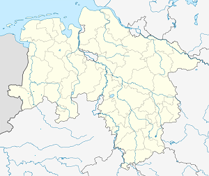 Mapa Powiat Emsland ze znacznikami dla każdego kibica