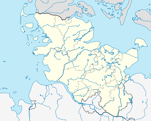 Harta e Schleswig-Holstein me shenja për mbështetësit individual 
