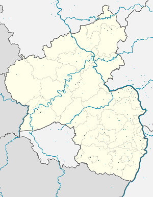 Mapa de Renania-Palatinado con etiquetas para cada partidario.