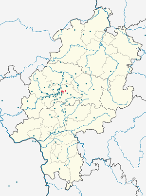 Map of Buseck with markings for the individual supporters