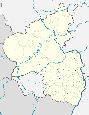 карта з Рейнланд-Пфальц з тегами для кожного прихильника
