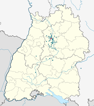 Map of Besigheim with markings for the individual supporters