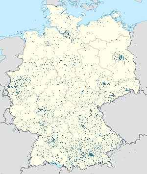 Karte von Deutschland mit Markierungen für die einzelnen Unterstützenden