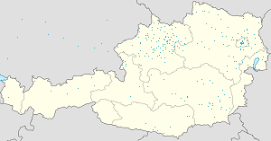 Zemljevid mesta Avstrija z oznakami za vsakega podpornika