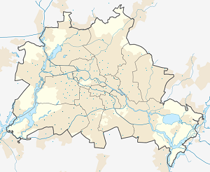 Map of Steglitz-Zehlendorf with markings for the individual supporters