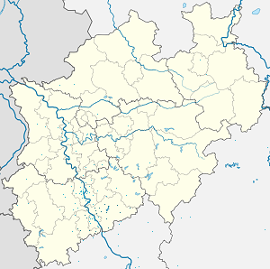 Zemljevid Rhein-Sieg-Kreis z oznakami za vsakega navijača