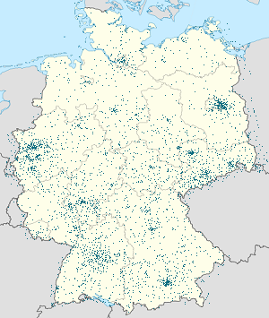 Mapa Niemcy z zaznaczonymi osobami wspierającymi