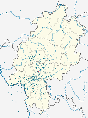 Karte von Niddatal mit Markierungen für die einzelnen Unterstützenden