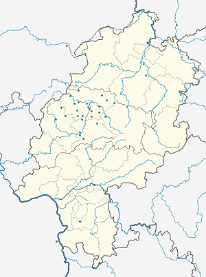 Karte von Ebsdorfergrund mit Markierungen für die einzelnen Unterstützenden