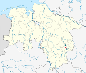 Kaart van Wolfenbüttel met markeringen voor elke ondertekenaar
