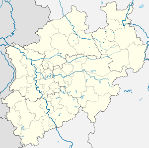 Mapa Powiat Gütersloh ze znacznikami dla każdego kibica