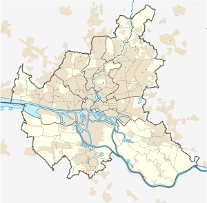 Map of Hamburg with markings for the individual supporters