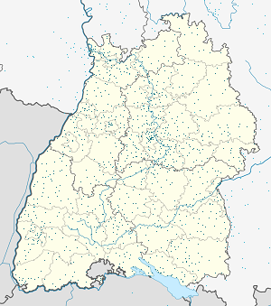 Mappa di Baden-Württemberg con ogni sostenitore 