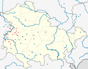 Karte von Wartburgkreis mit Markierungen für die einzelnen Unterstützenden
