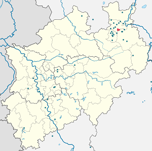 Mappa di Herford con ogni sostenitore 
