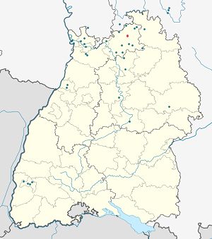 Karte von Buchen mit Markierungen für die einzelnen Unterstützenden
