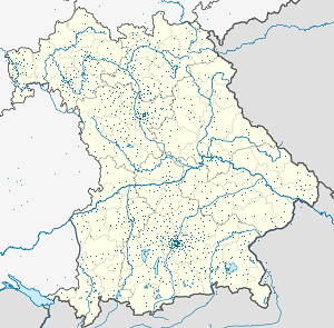 Map of Bavaria with markings for the individual supporters