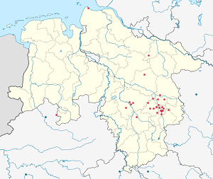 Карта на Wendeburg с маркери за всеки поддръжник