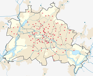 Karte von Berlin mit Markierungen für die einzelnen Unterstützenden