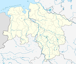 Kort over Hannover med tags til hver supporter 