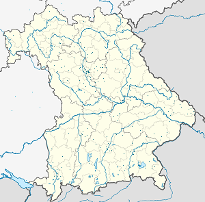 Bavarija žemėlapis su individualių rėmėjų žymėjimais