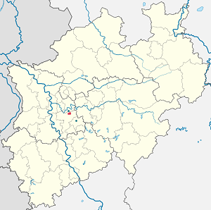 Map of Velbert with markings for the individual supporters