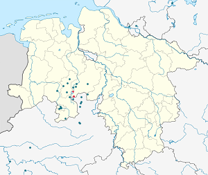 Mapa města Samtgemeinde Altes Amt Lemförde se značkami pro každého podporovatele 