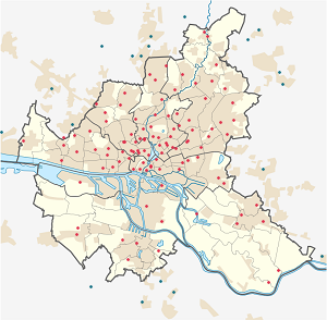 Map of Hamburg with markings for the individual supporters