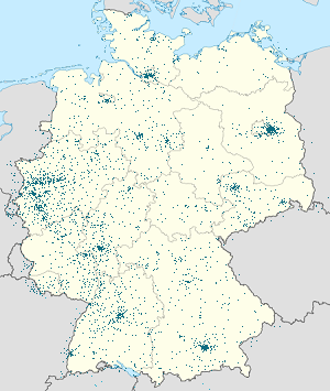 Zemljevid Nemčija z oznakami za vsakega podpornika
