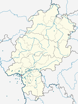 Karte von Bischofsheim mit Markierungen für die einzelnen Unterstützenden