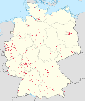 карта з Німеччина з тегами для кожного прихильника