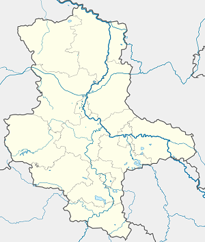 Mapa mesta Magdeburg so značkami pre jednotlivých podporovateľov