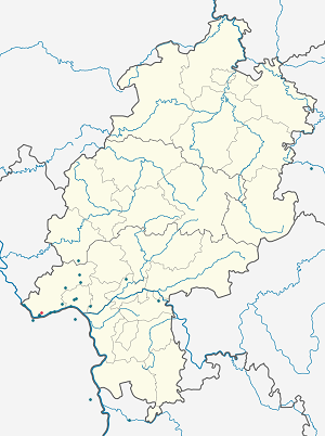 Karta över Geisenheim med taggar för varje stödjare