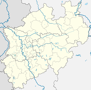 Mappa di Mönchengladbach con ogni sostenitore 