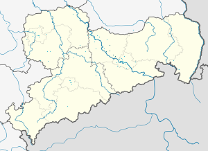 Mappa di Circondario di Meißen con ogni sostenitore 