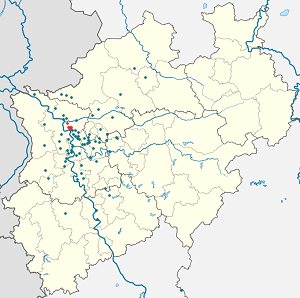 Karte von Voerde (Niederrhein) mit Markierungen für die einzelnen Unterstützenden