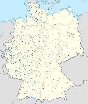 각 지지자를 나타내는 마커가 있는 Deutschland 지도