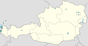 Map of Lustenau with markings for the individual supporters