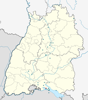 Map of Allensbach with markings for the individual supporters